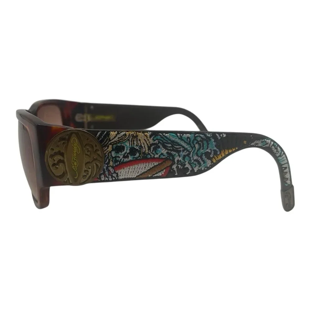 Ed Hardy EHS 040 SURF OR DIE Tortoise Sunglasses 54 [] 16  130